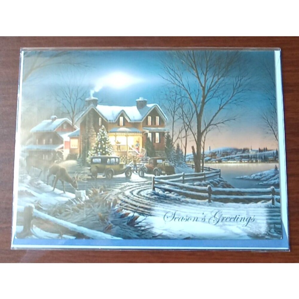 Terry Redlin - “Season’s Greetings” 7.5” x 5.5” Greeting Card With Envelope